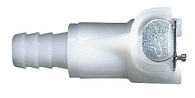 Colder - AO-06364-25 CPC    PMCD170412 Quick-Disconnect Hose Barb Fitting Body  Valved  1 4" Tube ID  1 8" Flow Size