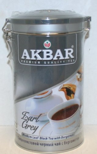 Akbar Earl Grey Medium Leaf Black Tea with Bergamot 450g