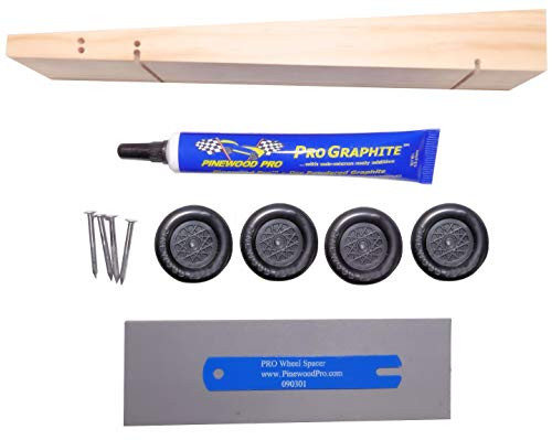 Pine Derby Drilled Car Kit with PRO Graphite by Pinewood Pro