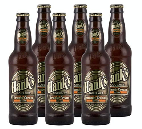 Pack of 6 - Hank's Gourmet Sodas  Orange Cream
