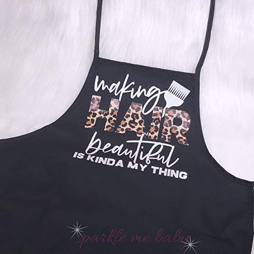 Hair Stylist Apron ~ 3 Pocket ~ Glitter Vinyl Combo Customization ~ Hair Salon Apron ~ Hairdresser smock ~ Hair stylist gift ~ Hairdresser gift ~ Hairdresser Apron ~ Making Hair Beautiful Hair Stylist Apron ~ 3 Pocket ~ Glitter Vinyl Combo Customization ~ Hair Salon Apron ~ Hairdresser smock ~ Hair stylist gift ~ Hairdresser gift ~ Hairdresser Apron ~ Making Hair Beautiful