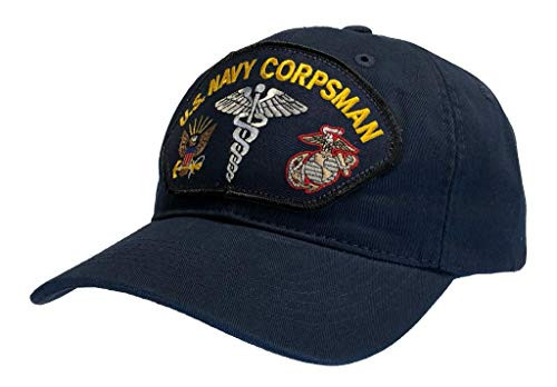 Hawkins Military Merchants US Navy Corpsman Hat DAD Cap Dark Blue