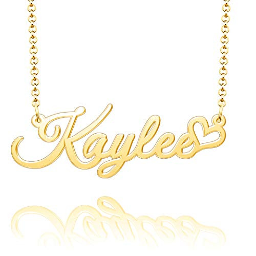 SexyMandala Name Necklace Personalized Gold Sterling Silver Custom Name plate Silver Rose Gold Love Heart Pendant Necklace Jewelry Gift for Girls Women SexyMandala Name Necklace Personalized Gold Sterling Silver Custom Name plate Silver Rose Gold Love Heart Pendant Necklace Jewelry Gift for Girls Women