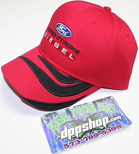 Ford Powerstroke Ball Cap hat Trucker Truck Power Stroke f250 Diesel Gear Base red