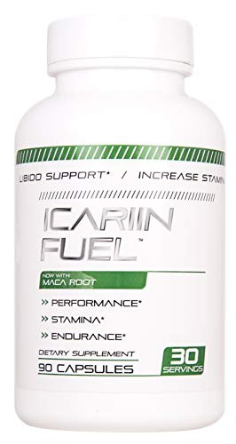 Icariin Fuel - Horny Goat Weed Complex - Powerful Stamina  Strength  Size  Energy  and  Endurance Supplement - Supports Healthy Test Training Stamina Boost Advanced Dietary Supplement 90 caps Made USA