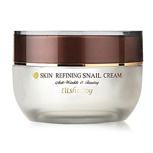 ELISHACOY Premium Skin Refining Snail Cream 50g - 91% Snail Slime Filtrate. Adenosine and Peptides Contained  Regenerating  and  Anti-Wrinkle  Anti-Aging and Repairing for Damaged Skin