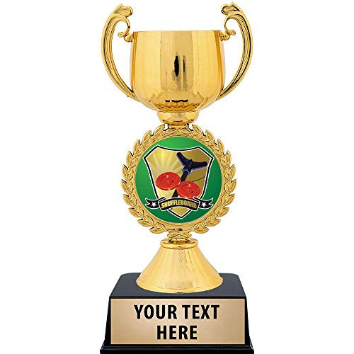 Crown Awards Personalized Shuffleboard Trophy 7.25" Gold Cup Shuffleboard Trophies with Free Custom Engraving 1 Pack Prime Crown Awards Personalized Shuffleboard Trophy 7.25" Gold Cup Shuffleboard Trophies with Free Custom Engraving 1 Pack Prime