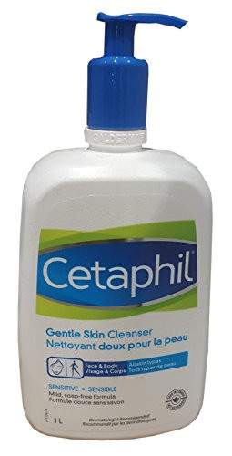 Cetaphil Gentle Skin Cleanser  Face  and  Body for All Skin Types - 33.80 Fl. Oz   1 Litres