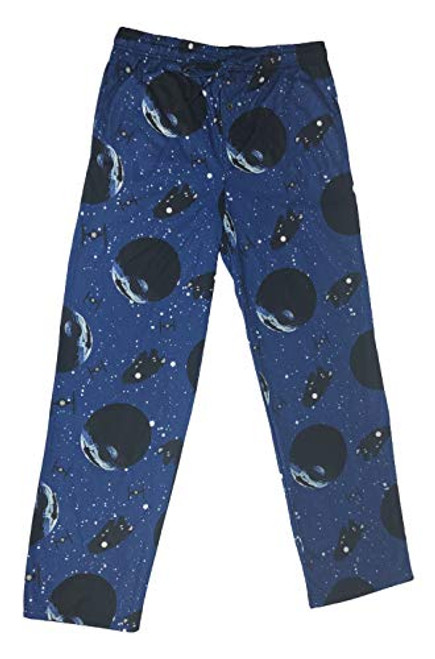 Star Wars Millennium Falcon Death Star Space Pajama Bottom Men's Lounge Pants Medium Blue Star Wars Millennium Falcon Death Star Space Pajama Bottom Men's Lounge Pants Medium Blue