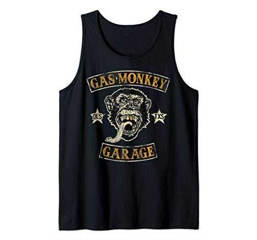 Gas Monkey Garage Faded Banner Logo Tank Top
