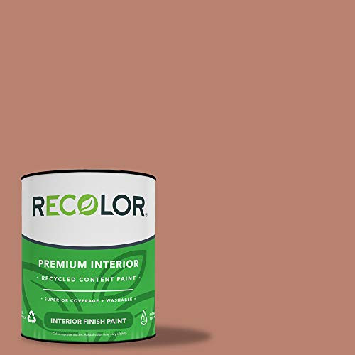 RECOLOR Paint 100% Recycled Interior Latex Paint Wall Finish  1 Quart  Interior - Clay