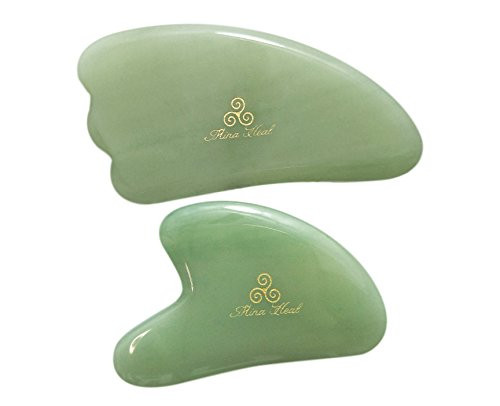 Set of 2 Facial Massagers for Skin Care Facial Rejuvenation Anti-Wrinkles Anti-Aging Facelift Cosmetic Self-Treatment Jade Massagers Gua Sha Plate for Women Set of 2 Facial Massagers for Skin Care Facial Rejuvenation Anti-Wrinkles Anti-Aging Facelift Cosmetic Self-Treatment Jade Massagers Gua Sha Plate for Women