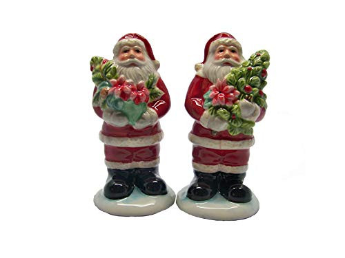 28379 Santa 3D Christmas Story Ceramic Salt  and  Pepper Shaker Set