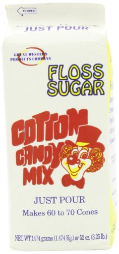 GREAT WESTERN Cotton Candy Sugar Floss - PURPLE GRAPE 52-oz box Ready to Use