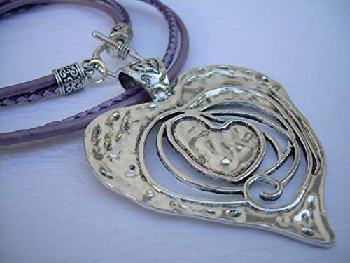 Purple Leather Necklace  Heart Pendant Necklace  Valentine's Day  Womens Necklace  Womens Jewelry  Womens Leather Necklace  Heart Jewelry  Statement Necklace  Heart Necklace  Heart Jewelry Purple Leather Necklace  Heart Pendant Necklace  Valentine's Day  Womens Necklace  Womens Jewelry  Womens Leather Necklace  Heart Jewelry  Statement Necklace  Heart Necklace  Heart Jewelry