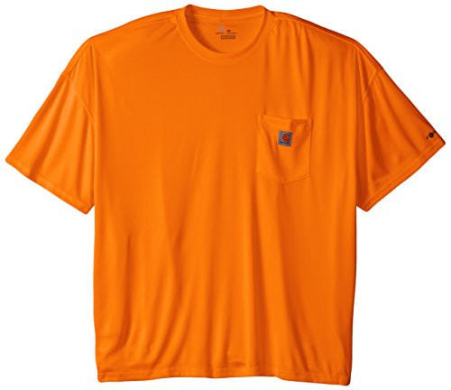 Carhartt Men's Big  and  Tall High Visibility Force Color Enhanced Short Sleeve Tee Brite Orange XXX-Large