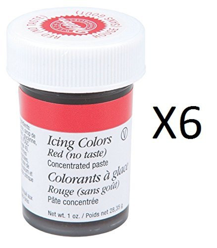 Wilton Icing Colors 1 Ounce Red Red W610-906  6-Pack