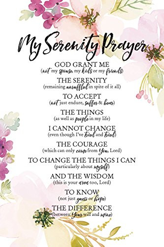 Dexsa My Serenity Prayer Woodland Grace Series 6" x 9" Wood Plaque with Easel