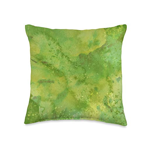 CRADOX CASES SOFT MULTICOLOR GREEN PATTERN Throw Pillow  16x16