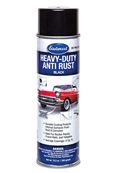 Eastwood Heavy Duty Anti Rust Aerosol Black for Bare Metal Painted Surfaces 13.5 oz