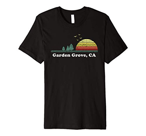 Vintage Garden Grove  California Home Souvenir Print Premium T-Shirt