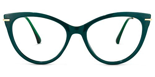 Zeelool Stylish TR90 Cat Eye Blue Light Blocking Glasses for Women Computer Game Pablo OX017894-01 Dark-Green