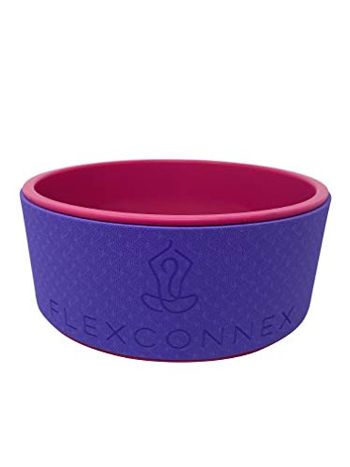 Flex Connex Wheel for Back Pain  Stretches and Strengthens Core Muscles  Relieves Strain to Muscles and Ligaments  Helps Prevent Herniated Bulging Discs  Purple-Pink  12.5"- Supreme