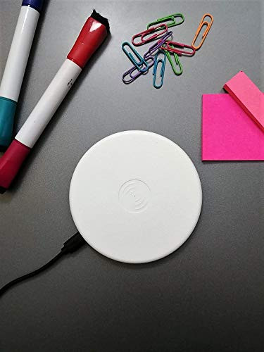 AETXTRA Wireless Charger Compatible with Qi Phone, iPhone, Samsung etc (White)