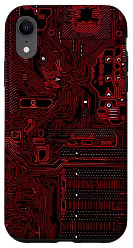 iPhone XR Cool Design Of Electronics Showing Circuit Board Case