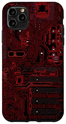 iPhone 11 Pro Max Cool Design Of Electronics Showing Circuit Board Case