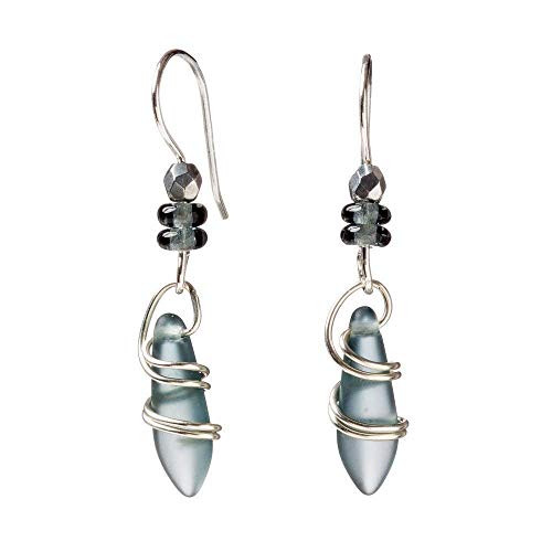 Sterling Silver Blue Dangle and Drop Earrings