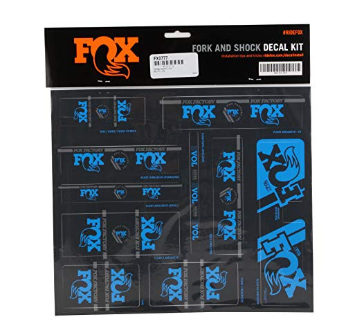 Fox Racing Shox Heritage Fork and Shock Decal Kit Blue  One Size