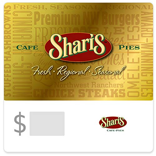 Shari's Cafe Gift Cards - E-mail Delivery