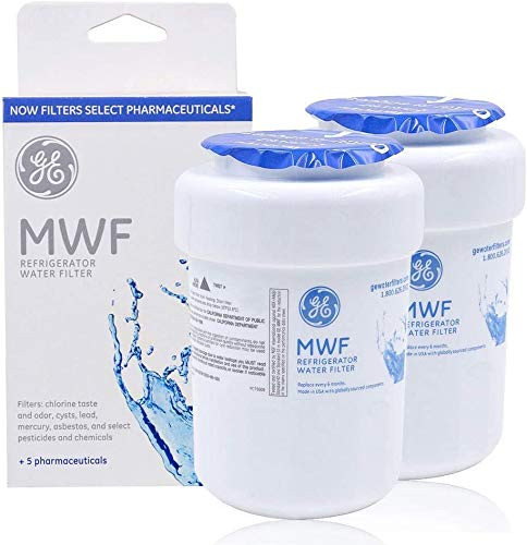 MWF Water Filter for GE Refrigerator Water Filter Replacement Compatible with GE SmartWater MWF  MWFINT  MWFP  MWFA GWF  GWFA  2 Pack
