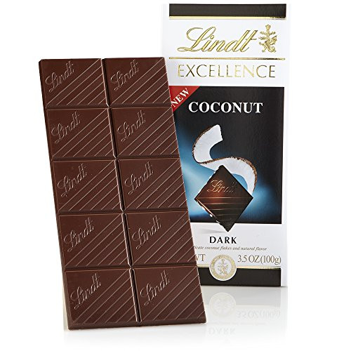 Lindt Excellence Bar Dark Coconut 3.5 Ounce Pack of 12 Lindt Excellence Bar Dark Coconut 3.5 Ounce Pack of 12