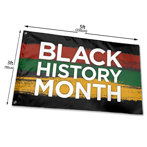xyy Black History Month 3x5ft Flag Uv Resistant and Colorfast All-Weather Nylon Polyester