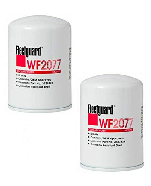 WF2077 Fleetguard Water  Spin-On  Pack of 2  Replaces Donaldson P554685