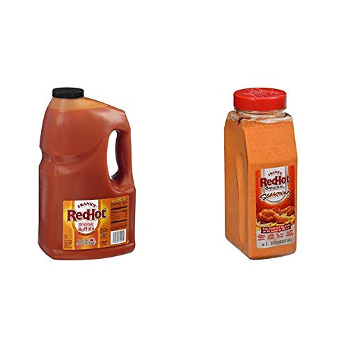 Frank's RedHot Original Buffalo Wings Sauce 1 gal with Frank's RedHot Orginal Seasoning 21.2 oz Frank's RedHot Original Buffalo Wings Sauce 1 gal with Frank's RedHot Orginal Seasoning 21.2 oz