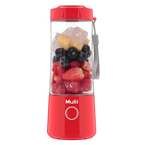 Mulli Portable Blender 13.5 Oz Usb Rechargeable Personal Mixer for Smoothie and Shakes Mini Blender with Six Blades 4000mAh for Baby Food Travel Gym Mulli Portable Blender 13.5 Oz Usb Rechargeable Personal Mixer for Smoothie and Shakes Mini Blender with Six Blades 4000mAh for Baby Food Travel Gym