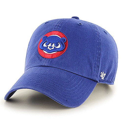 47 MLB Chicago Cubs Cooperstown Clean Up Adjustable Hat One Size Royal Logo 47 MLB Chicago Cubs Cooperstown Clean Up Adjustable Hat One Size Royal Logo