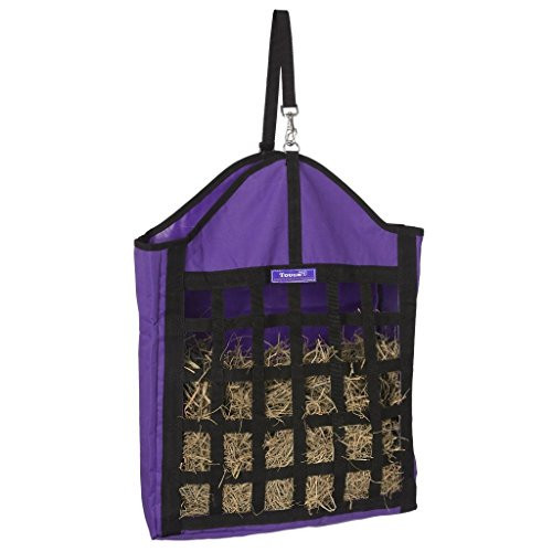 Tough-1 Nylon Hay Tote with Web Front - Purple