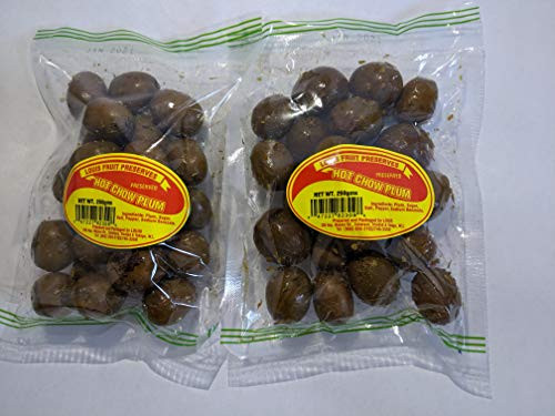 Louis - Hot Chow Plums 250 g  Pack of 2  Trinidad  and  Tobago Snack
