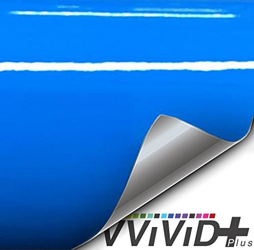 VViViDPlus Premium Vinyl Wrap Film  3ft x 5ft  Gloss Smurf Blue