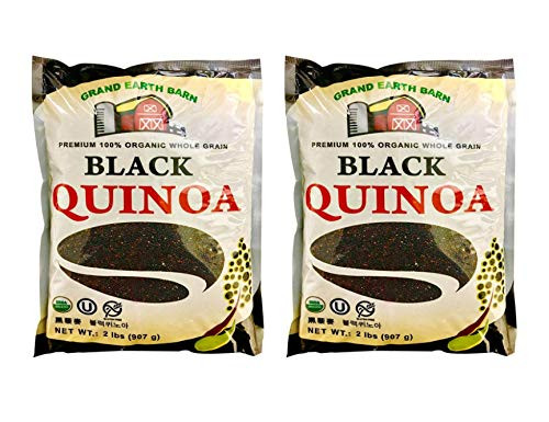 Grand Earth Barn Premium Organic Whole Grain Quinoa 2 Pack  Black