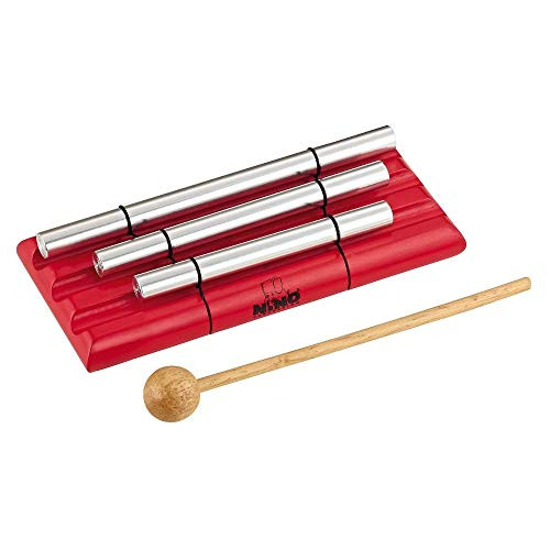 Nino Percussion NINO580-R 3 Row Handheld Energy Chimes  Red