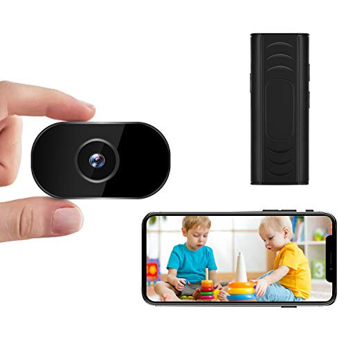 Mini Hidden Camera  Wireless WiFi Camera  1080P Portable Nanny Cam with Motion Detection and Phone APP  WiFi Mini Camera  Home Security Camera with Remote View for Home Office Indoor Outdoor