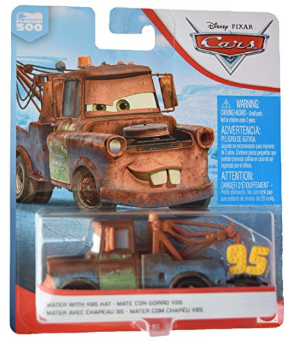 Pixar Disney Cars 1 55 Scale Mater with 95 Hat  Florida 500
