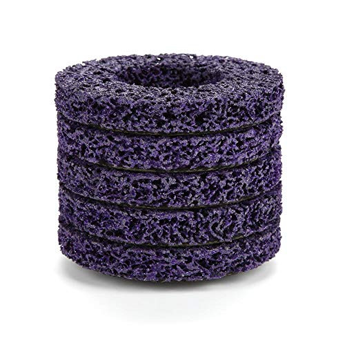 Fydun 5pcs Abrasive Wheel Grinder Strip Disc for 100MM Angle Grinder 10000rpm Stripper Remover Poly Rust Paint Removal Disc Clean Tool for Angle Grinder