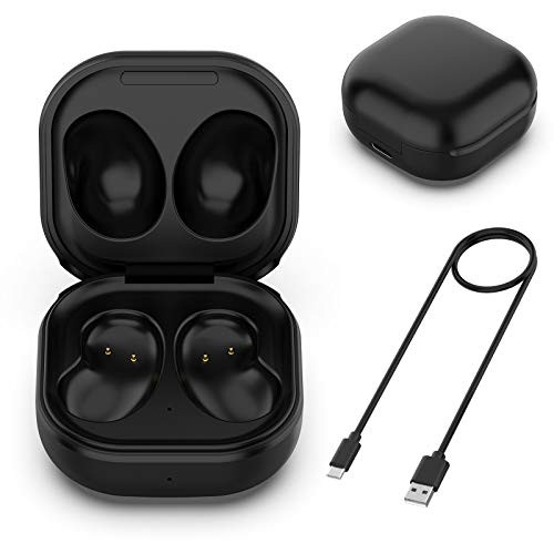 Charging Case Replacement Compatible with Galaxy Buds Live  Charger Case for Samsung Galaxy Buds Live SM-R180  Wired Charging Only  No Wireless Charging   Black