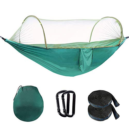 OOKU - Camping Hammock with Mosquito Net for 2 Person 440 lbs Ultralight Travel Hammock with Bug Net 2 Hanging Straps Portable Double Hammock Swing for Outdoor Hiking Backyard Tree OOKU - Camping Hammock with Mosquito Net for 2 Person 440 lbs Ultralight Travel Hammock with Bug Net 2 Hanging Straps Portable Double Hammock Swing for Outdoor Hiking Backyard Tree